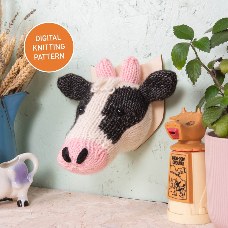 Dairy Cow, Digital PDF Knitting Pattern - Etsy