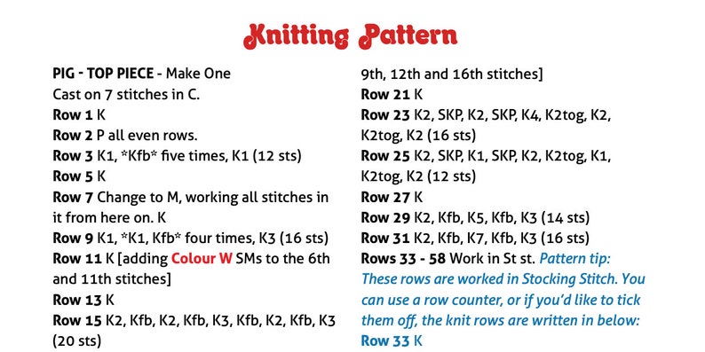 Pig in a Blanket Digital PDF Knitting Pattern image 5