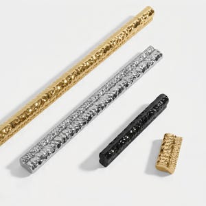 Tiradores de armario de oro martillado | Tirador de cajón de cocina con asa de barra | Pomos de armario únicos | Herrajes plateados y negros | Pomos de cómoda