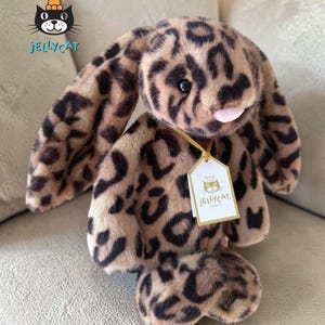 Jellycat Cobblehop Luipaard Print Bunny Pluche Jellycat Bunny Knuffel Schattige Bunny Speelgoed Cadeau Kraamcadeau Zacht Knuffel