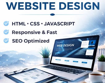 Custom Coded Website Design | HTML CSS JavaScript Website | Responsive & Fast Website for Business