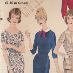 60s Simple Elegant Dress Pattern Vogue 9988 Size 12 Bust 32