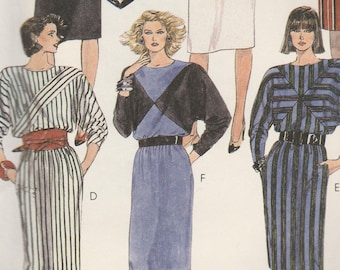 80s Dress Pattern McCalls 9344 Size 10 Uncut