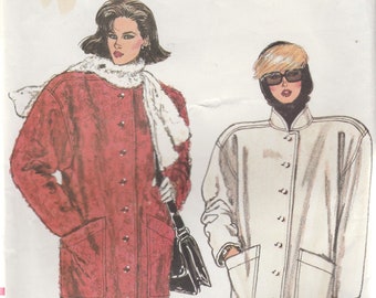 Very 80s Coat Pattern Vogue 9724 Sizes 14 - 18 Uncut