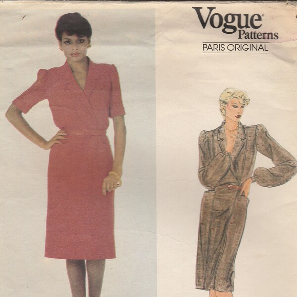 Pierre Balmain Dress Pattern Vogue Paris Original 2771 Size 10 Uncut