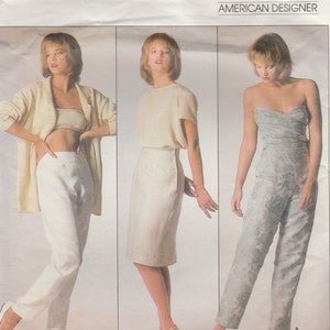 Calvin Klein Skirt & Pants Pattern Vogue 1669 by Size 8