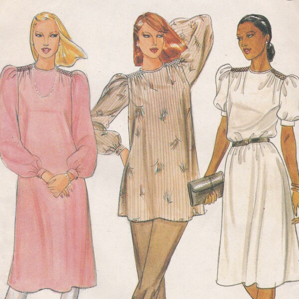 Modest Dress or Tunic Pattern Butterick 4116 Size 12 Uncut