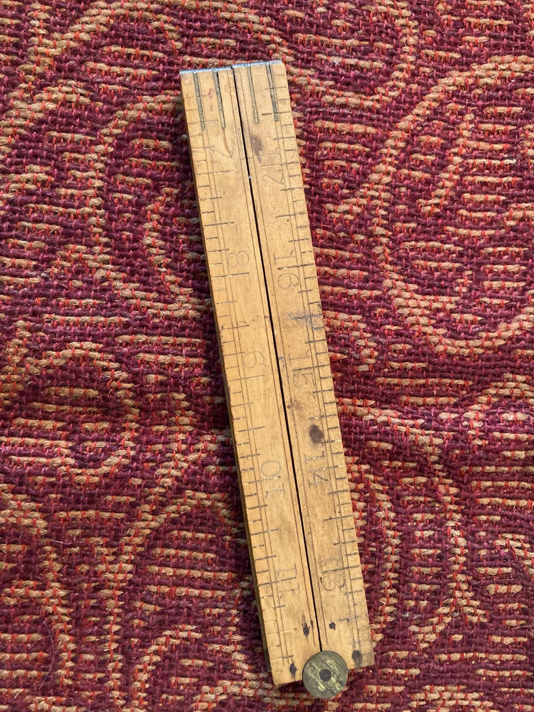 Small Ruler Side View Small Wooden Antique Folding Ruler - Etsy