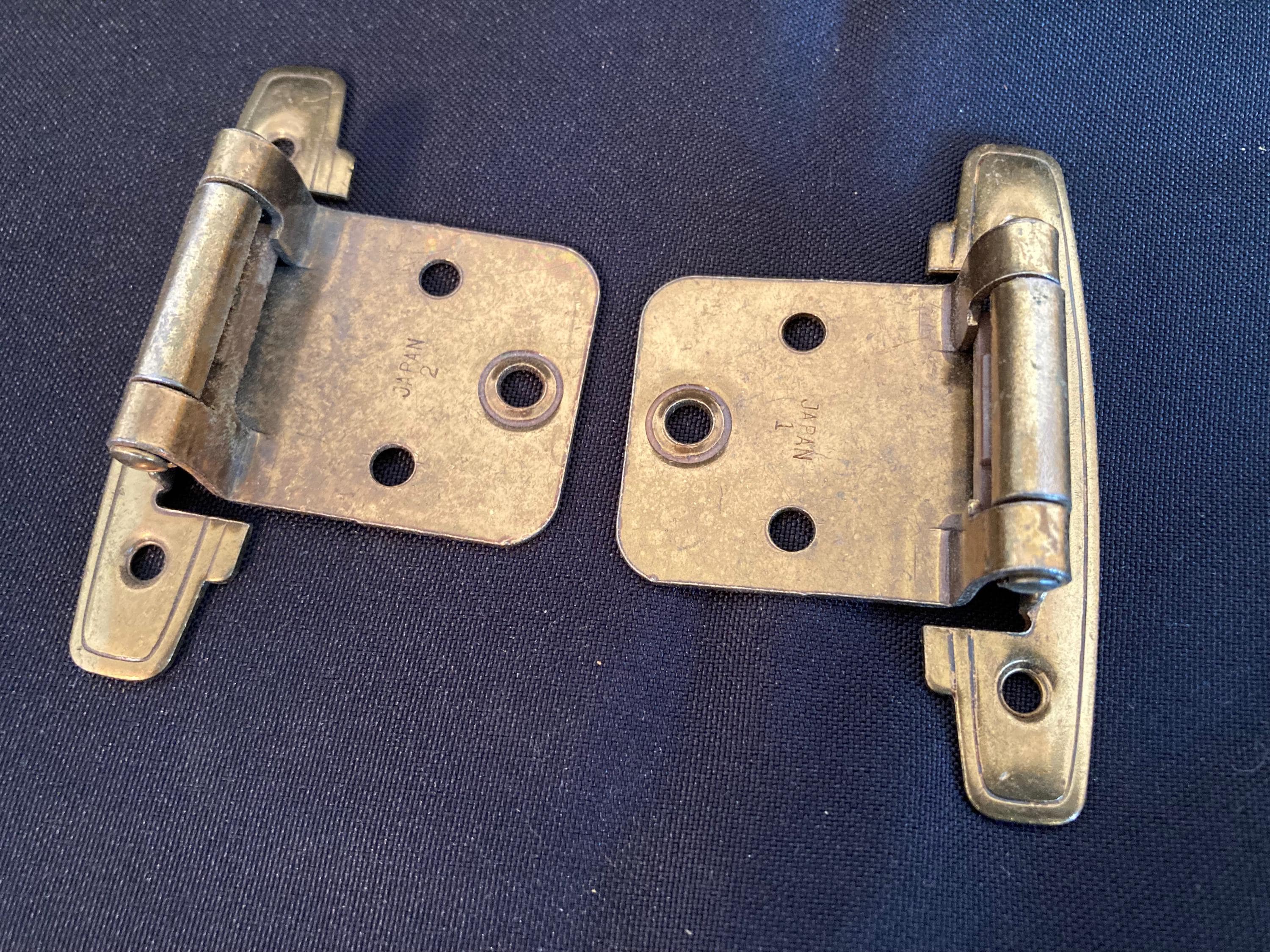 2x Retro-Scharniere Dreifach Gefaltet – 41x12x1 Mm, Halbflächige Truhenscharniere Aus Eisen, Für Schränke & Truhen