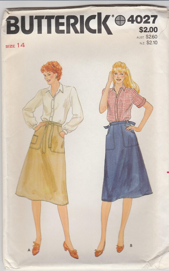 vintage wrap around skirt pattern