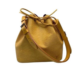 Louis Vuitton Petit Noé Yellow Bucket Bag