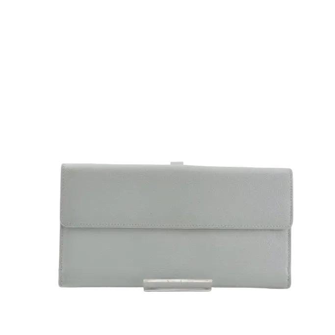 Chanel Azure Blue Leather Wallet image 7