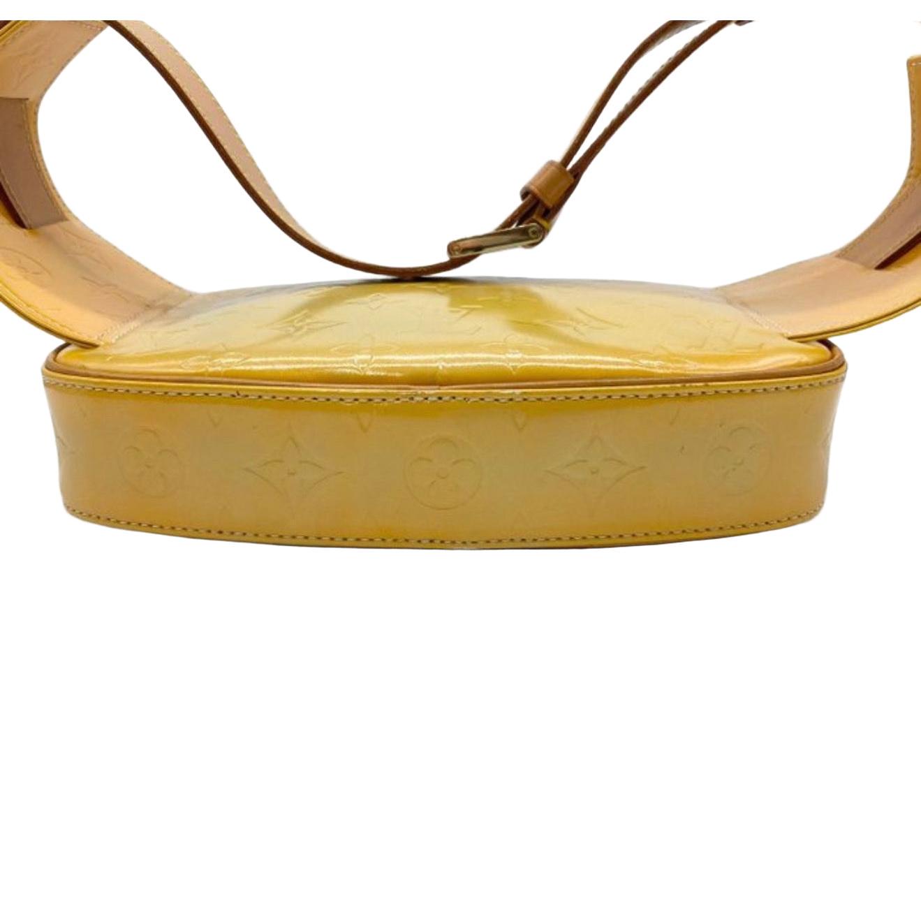Louis Vuitton Fulton Vernis Yellow Patent Leather Bum Bag image 4