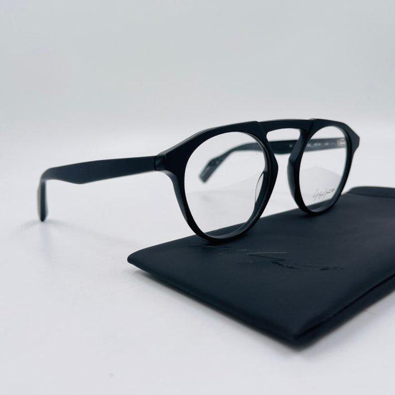 Yohji Yamamoto YY Sunglasses Black Clear lens image 4