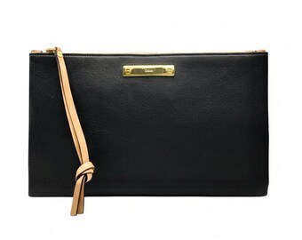 Chloe Leather Pouch / Clutch Bag