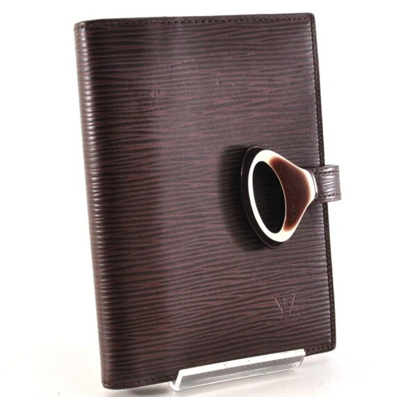 Louis Vuitton Brown Epi Leather Agenda PM Planner Cover