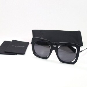 Yohji Yamamoto YY7009 Black Grey Mirrored Sunglasses image 4