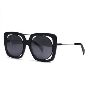 Yohji Yamamoto YY7009 Black Grey Mirrored Sunglasses image 9