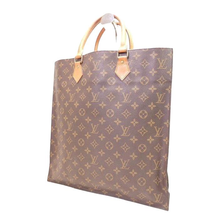 Louis Vuitton Vintage Monogram Sac Plat GM Large Tote Bag
