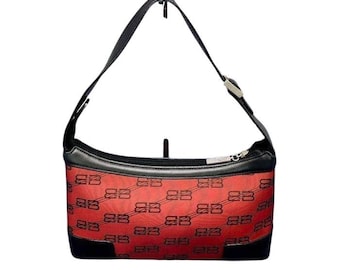 Balenciaga Logomania red Shoulder Bag