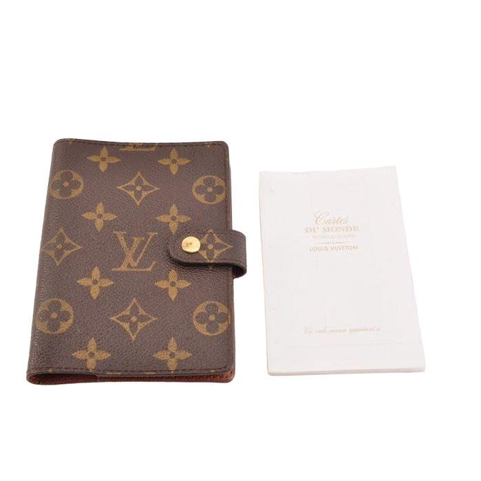 Louis Vuitton Brown Monogram Coated Canvas Agenda Diary Cover - Etsy