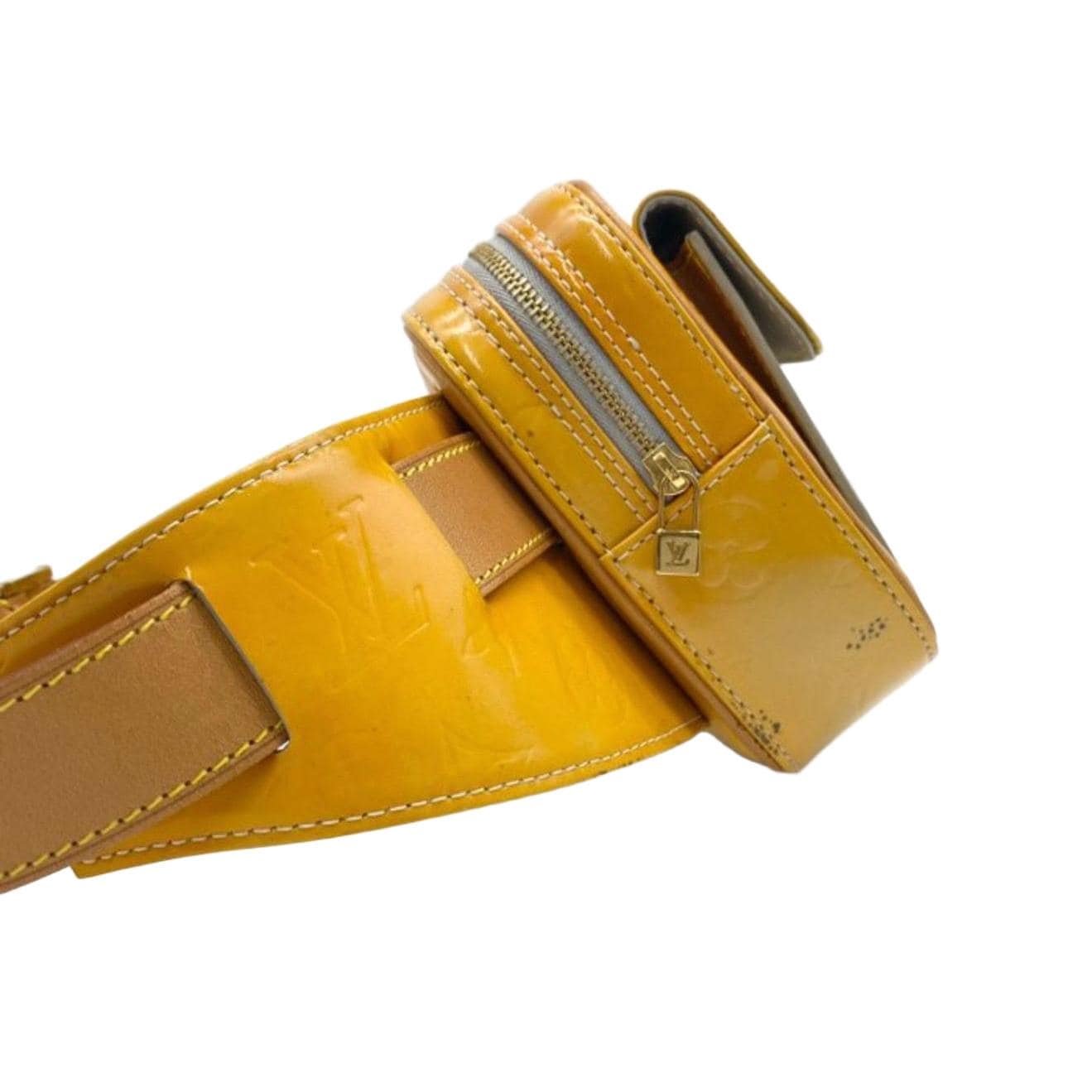Louis Vuitton Fulton Vernis Yellow Patent Leather Bum Bag image 5