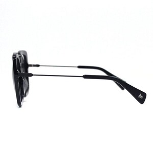 Yohji Yamamoto YY7009 Black Grey Mirrored Sunglasses image 8