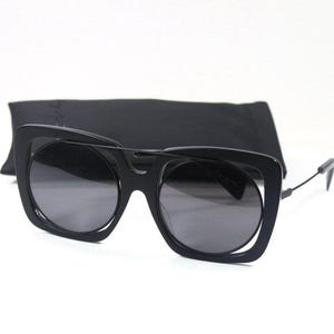 Yohji Yamamoto YY7009 Black Grey Mirrored Sunglasses image 3