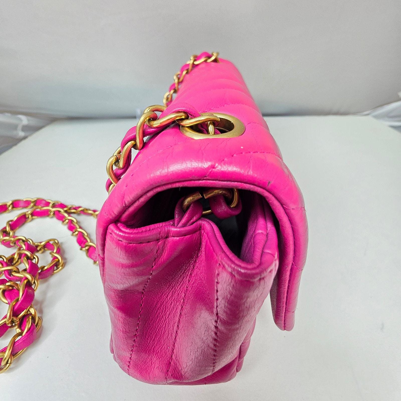 Chanel mini Rectangular Bag Pink image 9