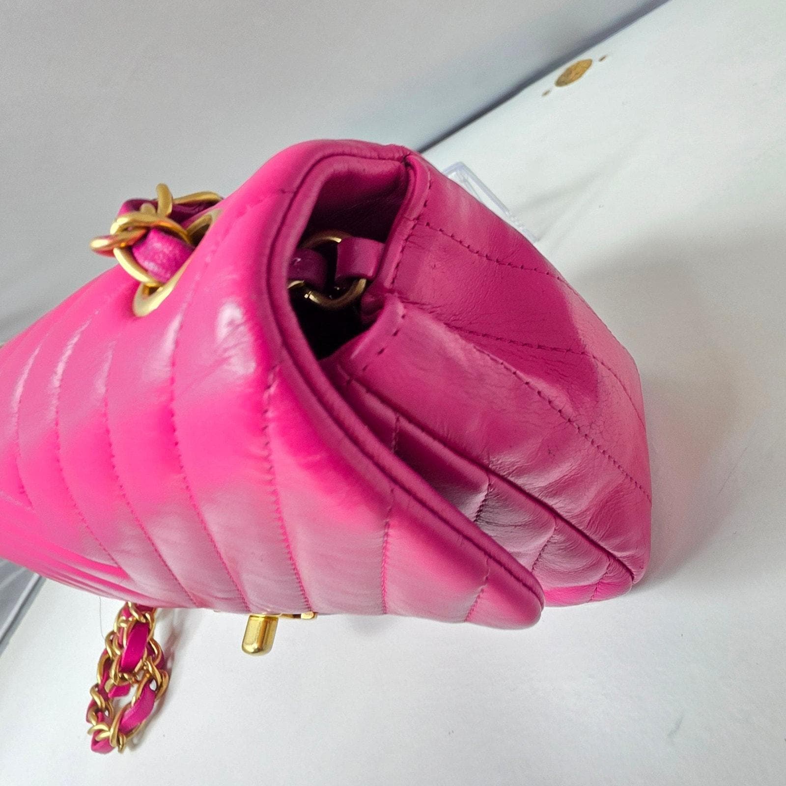 Chanel mini Rectangular Bag Pink image 8