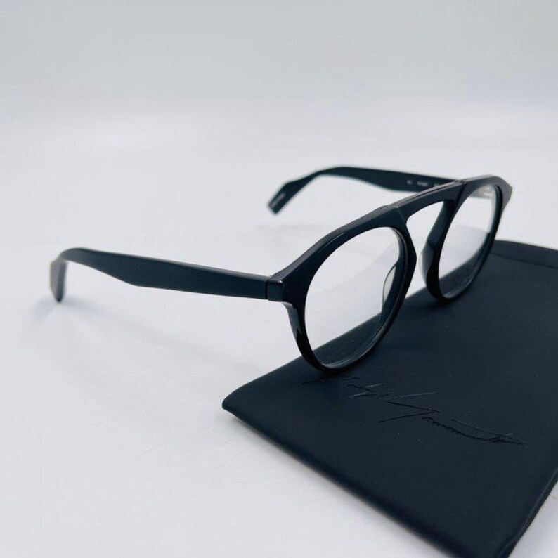 Yohji Yamamoto YY Sunglasses Black Clear lens image 5