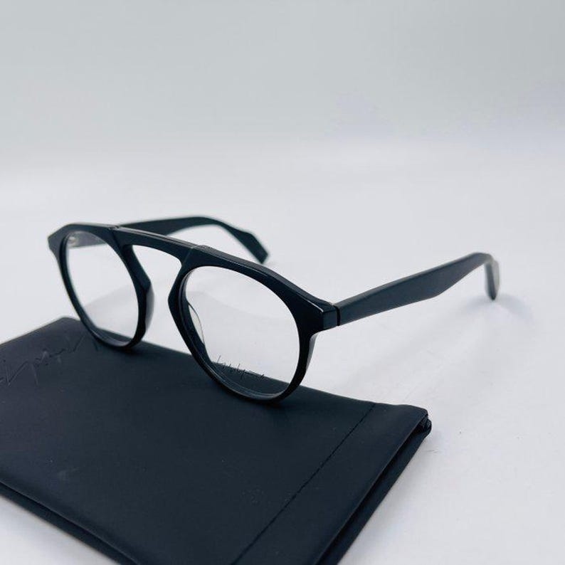Yohji Yamamoto YY Sunglasses Black Clear lens image 10