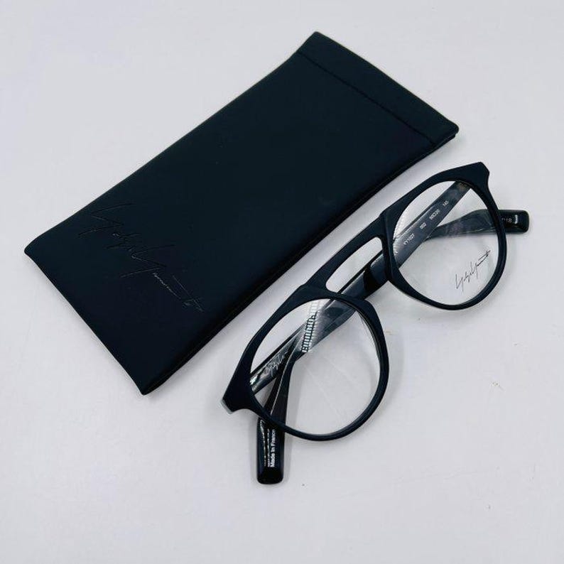 Yohji Yamamoto YY Sunglasses Black Clear lens image 3