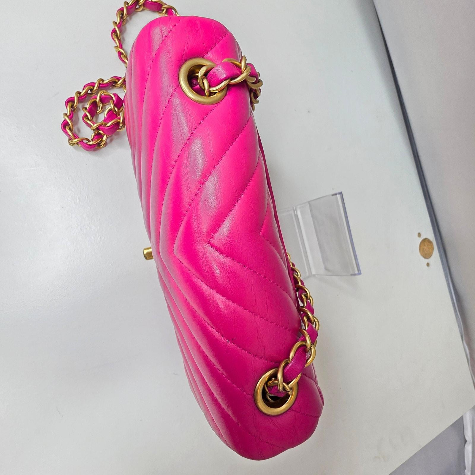 Chanel mini Rectangular Bag Pink image 7