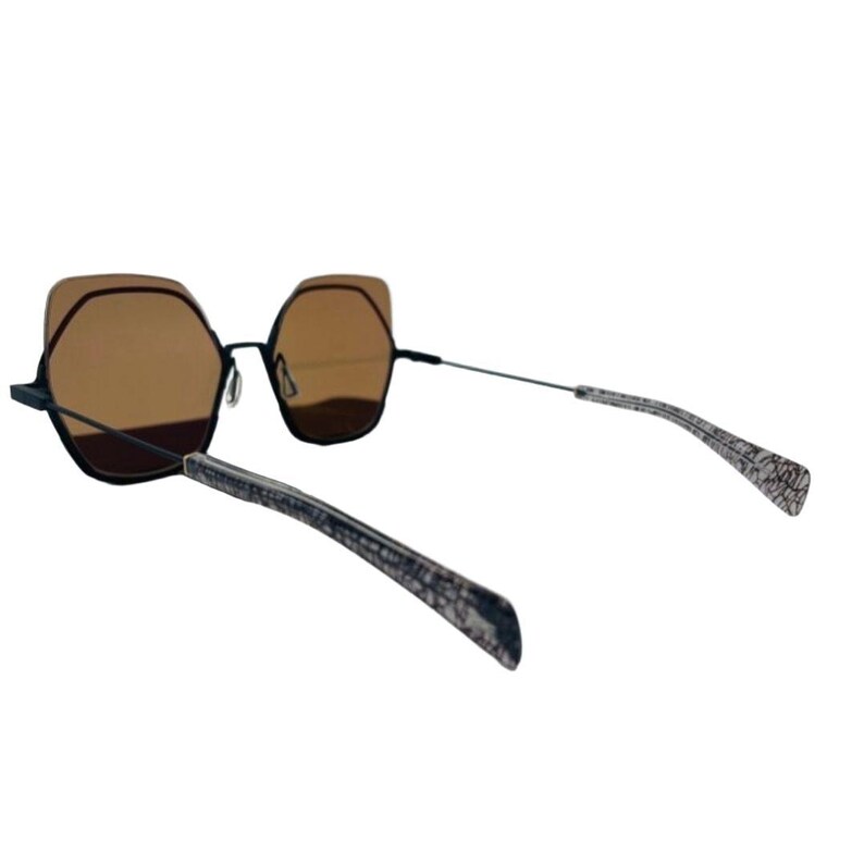 Yohji Yamamoto Bronze and Gold Metal Designer Sunglasses with Original Pouch image 6