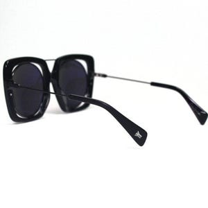 Yohji Yamamoto YY7009 Black Grey Mirrored Sunglasses image 5