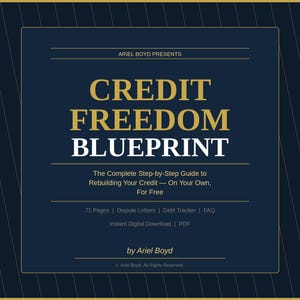 Credit Freedom Blueprint | Dispute Letters, Debt Settlement (PDF Download)