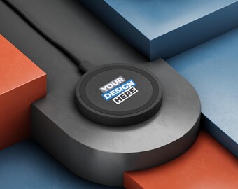 Base di ricarica wireless con (il tuo design) / Caricabatterie per telefono personalizzato, caricabatterie Qi