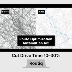 Routiq | Automatiseringskit routeoptimalisatie (licentie voor eenmalig gebruik)