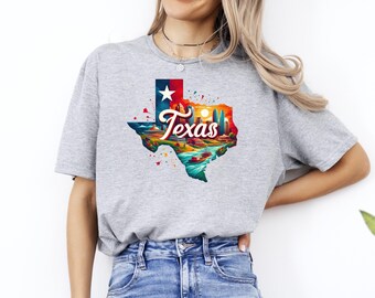 Texas Shirt, Texas Map T-Shirt, Texas Pride Tee, Texas State Shirt, Texas Cities Shirt, Country State Pride Tee, Texas Vacation Shirt