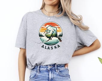 Alaska Shirt, Alaska Map T-Shirt, Alaska Pride Tee, Alaska State Shirt, Alaska Cities Shirt, Country State Pride Tee, Alaska Vacation Shirt