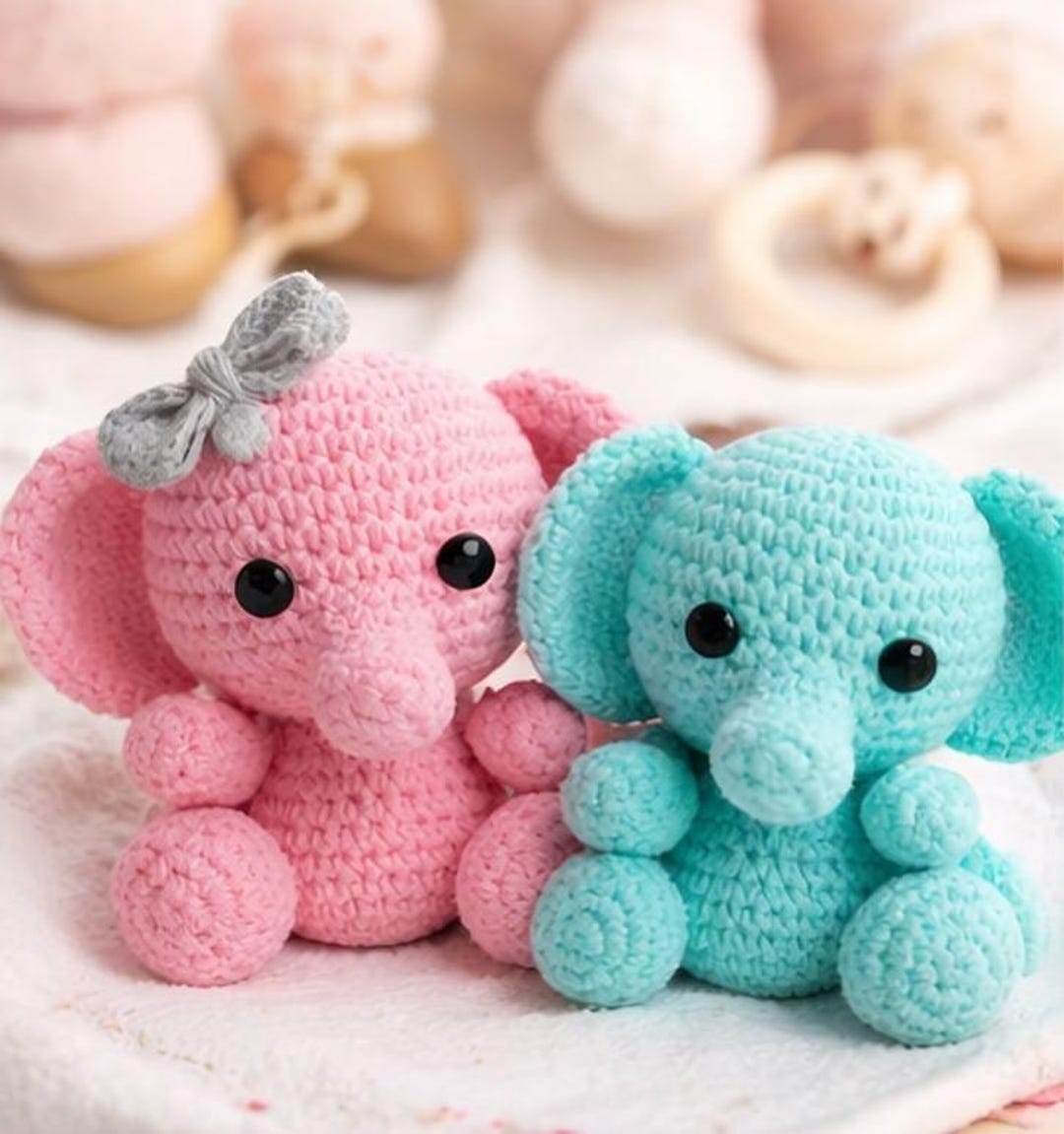 Crochet Baby Elephant Amigurumi Pattern – Easy Plush Toy PDF Download ...