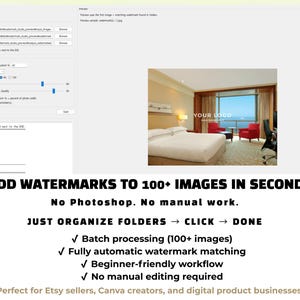 Herramienta para añadir marcas de agua por lotes en Windows / Añadir logotipos a fotos automáticamente / Software para añadir marcas de agua a fotos en masa / Descarga instantánea
