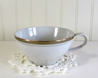 Vintage Porcelain China Cup, White Porcelain Cup