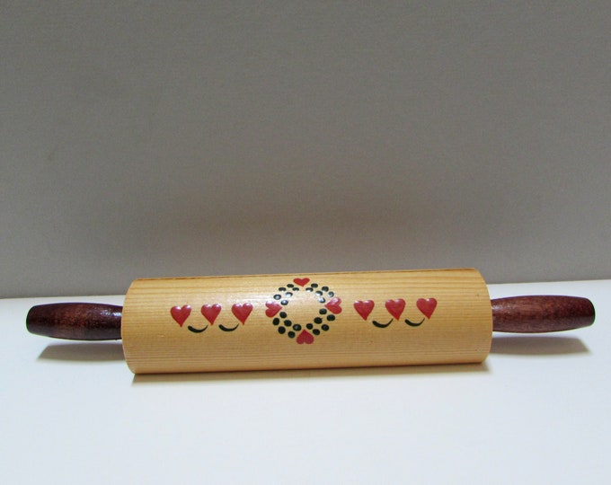 Vintage Wood Recipe Holder Rolling Pin Recipe Holder Etsy