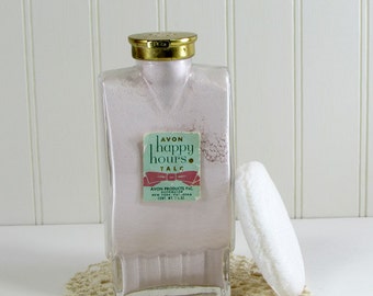 Vintage Avon Talc - Bath Powder - Happy Hour