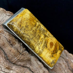 Clip para billetes de acero inoxidable con diseño de buckeye exótico para hombre, regalo de empresa, regalo para papá, regalo unisex para el novio