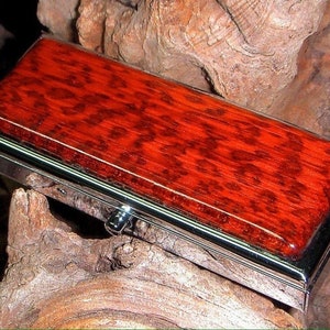 SNAKEWOOD pillendoosje, reispillendoos, pilorganisator, pillendoosje, pillencompartiment, reispillendoos, Mint Case, houten pillendoosje, hoesje voor moeder