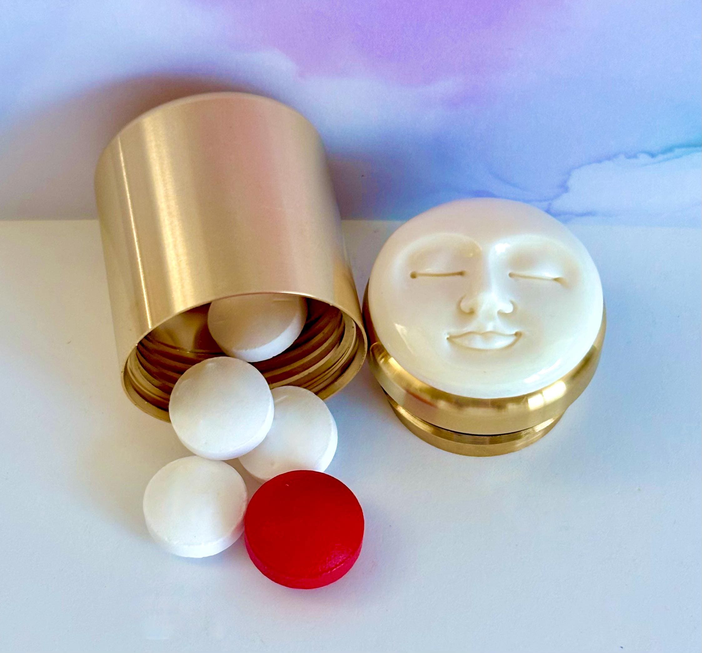 Brass Pill Box Vintage - Etsy