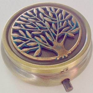 TREE OF LIFE Pill Case, Pill Cases, Pill Boxes, Small Pill Case, Pocket Pill Case, Birth Control Pill Case, Pill Holder, Weekly Pill Box